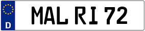 Truck License Plate